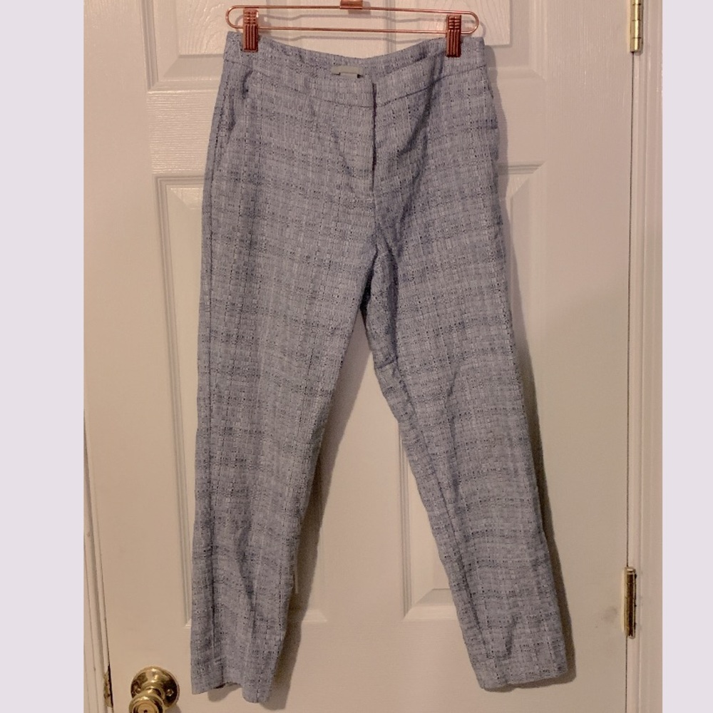 HM Blue Textured Trousers